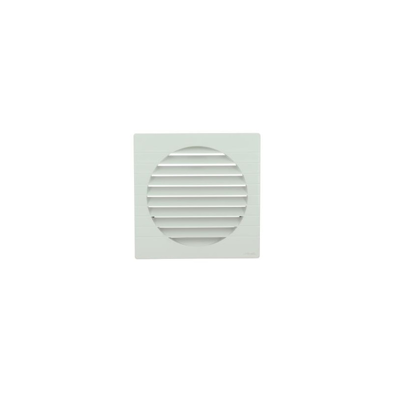 Grille de ventilation spécial façade pour tubes PVC diamètre Ø 200mm - hauteur 226mm - largeur 226mm couleur Blanc Nicoll | GET20B