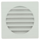 Image du produit : Grille de ventilation spécial façade pour tubes PVC diamètre Ø 140mm - hauteur 164mm - largeur 164mm couleur Blanc Nicoll | GETM14B