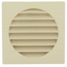 Image du produit : Grille de ventilation spécial façade pour tubes PVC diamètre Ø 160mm - hauteur 184mm - largeur 184mm couleur Sable Nicoll | GETM160