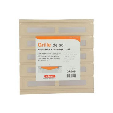 Grille 20 x 20 - largeur 200mm - longueur 200mm couleur Sable Nicoll | GR20S