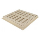 Image du produit : Grille avec cadre 25 x 25 - largeur 250mm - longueur 250mm couleur Sable Nicoll | GRC25S