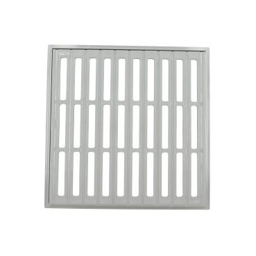 Grille avec cadre 40 x 40 - largeur 400mm - longueur 400mm couleur Gris clair Nicoll | GRC40