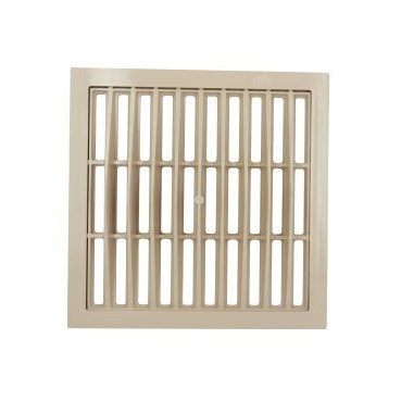 Grille avec cadre 40 x 40 - largeur 400mm - longueur 400mm couleur Gris clair Nicoll | GRC40S