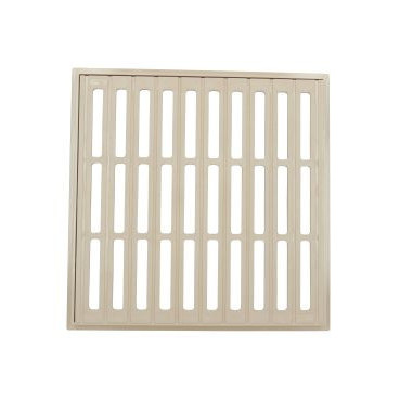 Grille avec cadre 40 x 40 - largeur 400mm - longueur 400mm couleur Gris clair Nicoll | GRC40S