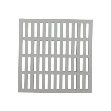 Grille 38 x 38 - largeur 380mm - longueur 380mm couleur Gris clair Nicoll | GRE4