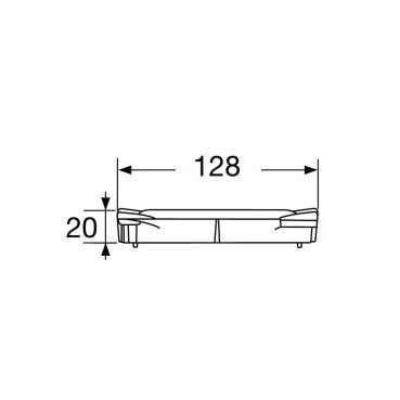 Grille PVC - A15 - L100 int Connecto couleur Gris clair Nicoll | GRL77