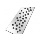 Image du produit : Grille de caniveaux de douche 50 mm inox Design Bulles - largeur 50mm - longueur 345mm Nicoll | GSICAN40B