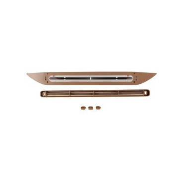 Solution aérau-acoustique - mortaise 250 x 12 pour menuiseries - longueur 250mm couleur Marron bois clair Nicoll | HF2238C