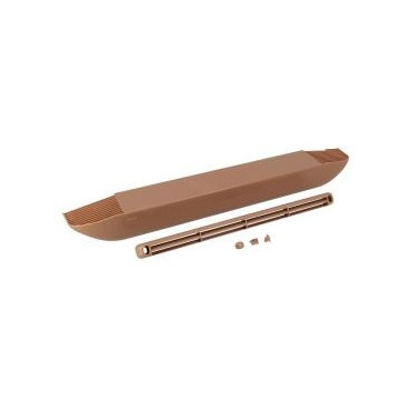 Solution aérau-acoustique - mortaise 250 x 12 pour menuiseries couleur Marron bois clair Nicoll | HF2243C