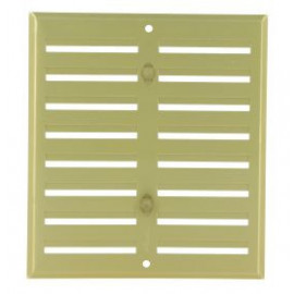 Grille de ventilation aluminium à visser - à fermeture sans moustiquaire - hauteur 170mm - largeur 190mm couleur Alu Doré Nicoll | LF1719D