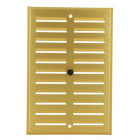 Image du produit : Grille de ventilation aluminium à visser - à fermeture sans moustiquaire - hauteur 170mm - largeur 24.5mm couleur Alu Doré Nicoll | LF1725D