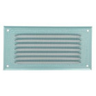 Image du produit : Grille de ventilation aluminium à visser rectangulaire horizontale - persiennes avec moustiquaire - hauteur 100mm - largeur 200mm couleur Blanc Nicoll | LM1020B