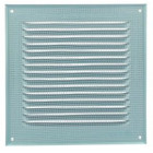 Image du produit : Grille de ventilation aluminium à visser carrée - persiennes avec moustiquaire - hauteur 200mm - largeur 200mm couleur Blanc Nicoll | LM2020B