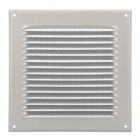 Image du produit : Grille de ventilation aluminium à visser carrée - persiennes avec moustiquaire - hauteur 200mm - largeur 200mm couleur Gris Nicoll | LM2020G