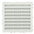 Image du produit : Grille de ventilation spécial façade à sceller/à combinaisons avec moustiquaire - hauteur 118mm - longueur 118mm couleur Blanc Nicoll | M64