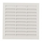 Image du produit : Grille de ventilation spécial façade à sceller/à combinaisons avec moustiquaire - hauteur 118mm - longueur 118mm couleur Blanc Nicoll | M64