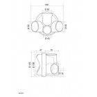 Image du produit : Module multi-piquage diamètre Ø 50mm x 50mm x 50mm x 40mm Nicoll | MA5554