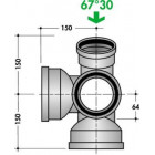 Image du produit : Culotte triple pour 1 WC diamètre Ø 100mm Nicoll | NAM55