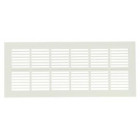 Image du produit : Grille de ventilation à visser ou à coller classique extra-plate rectangulaire - hauteur 108mm - largeur 254mm couleur Blanc Nicoll | PB101