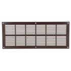 Image du produit : Grille de ventilation à visser ou à coller classique extra-plate rectangulaire - hauteur 120mm - largeur 297mm couleur Marron Nicoll | PB151M