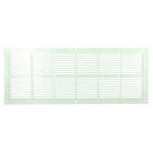 Image du produit : Grille de ventilation à visser ou à coller classique extra-plate rectangulaire - hauteur 131mm - largeur 337mm couleur Blanc Nicoll | PB201