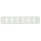 Image du produit : Grille de ventilation à visser ou à coller classique plate à fermeture - hauteur 40mm - largeur 200mm couleur Blanc Nicoll | PF200