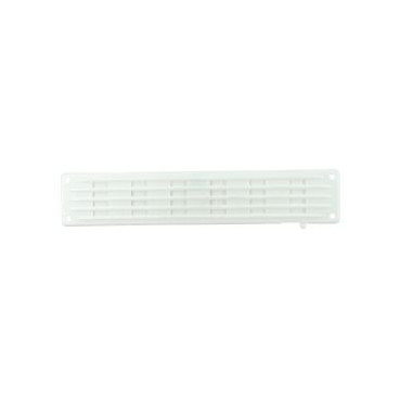 Grille de ventilation à visser ou à coller classique plate à fermeture - hauteur 40mm - largeur 200mm couleur Blanc Nicoll | PF200