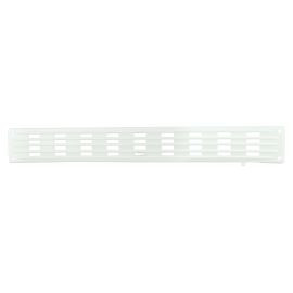 Grille de ventilation à visser ou à coller classique plate à fermeture - hauteur 40mm - largeur 300mm couleur Blanc Nicoll | PF300