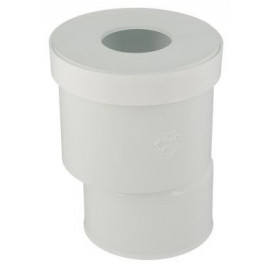 Raccord pour WC sortie droite excentrée diamètre Ø 65mm x 95mm x 100mm Nicoll | QW69E