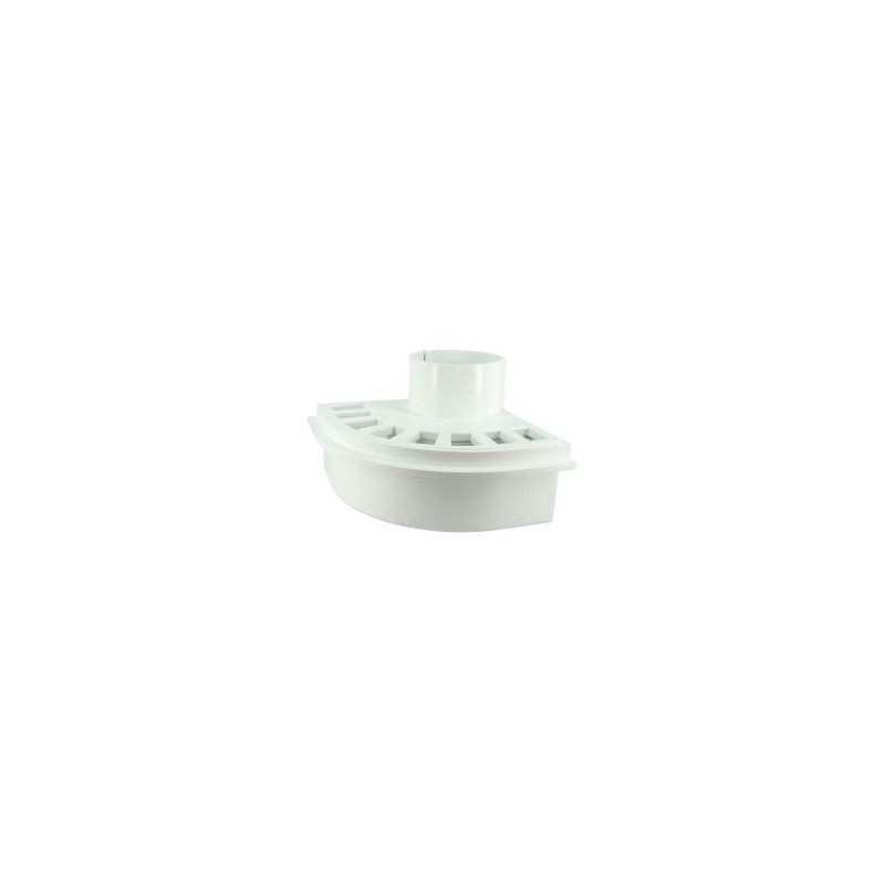 Siphon de balcon diamètre Ø 80mm - largeur 125mm couleur Blanc Nicoll | SB80B