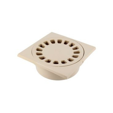 Siphon avec emboîture extérieure verticale diamètre Ø 50mm x 40mm x 139mm - largeur 150mm - longueur 150mm couleur Sable Nicoll | SC504S