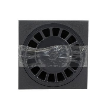 Siphon à grande garde d'eau sortie verticale diamètre Ø 50mm x 40mm x 139mm - largeur 150mm - longueur 150mm couleur Gris anthracite Nicoll | SC54