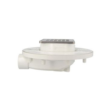 Siphon pour sols carrelés faible hauteur avec grille et cadre inox 304 sortie horizontale diamètre Ø 40mm - largeur 213mm - longueur 213mm Nicoll | SFH10IC