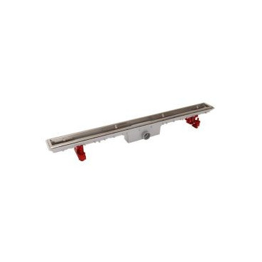 Caniveau de douche pour grille 50 mm sans grille diamètre Ø 40mm - largeur 95mm - longueur 990mm Nicoll | SICAN100