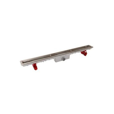 Caniveau de douche pour grille 50 mm sans grille diamètre Ø 40mm - largeur 95mm - longueur 890mm Nicoll | SICAN90