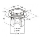 Image du produit : Siphon pour sols carrelés nouvelle génération avec grille et cadre inox 304 sortie verticale diamètre Ø 40mm x 50mm - largeur 100mm - longueur 100mm Nicoll | SICAX10IV