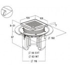 Image du produit : Siphon pour sols carrelés nouvelle génération avec grille et cadre inox 304 sortie verticale diamètre Ø 40mm x 50mm - largeur 100mm - longueur 100mm Nicoll | SICAX10IVNC