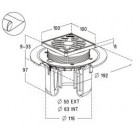 Image du produit : Siphon pour sols carrelés nouvelle génération avec grille et cadre PVC Blanc sortie verticale diamètre Ø 40mm x 50mm - largeur 100mm - longueur 100mm Nicoll | SICAX10VNP