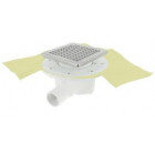 Image du produit : Siphon pour sols carrelés nouvelle génération avec grille et cadre inox 304 sortie horizontale diamètre Ø 40mm x 50mm - largeur 150mm - longueur 150mm Nicoll | SICAX15IHNC