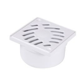 Siphonnette grille carrée 10 x 10 diamètre Ø 40mm x 50mm x 93mm x 100mm - largeur 100mm - longueur 100mm Nicoll | SIHJ10