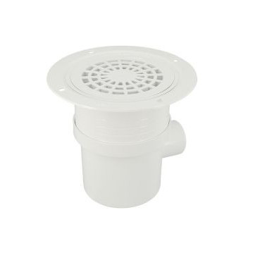 Siphon p/revetement sol plastique grille pvc diamètre Ø 50mm x 63mm x 50mm Nicoll | SITAR