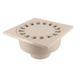 Siphon avec emboîture extérieure verticale diamètre Ø 110mm x 100mm x 229mm - largeur 250mm - longueur 250mm couleur Sable Nicoll | SK1110S