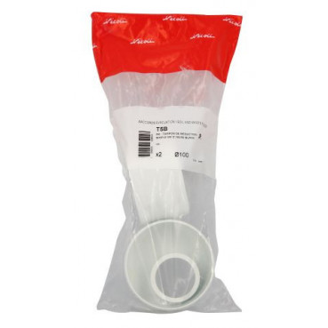 Tampon de reduction simple mf d.100/50 blanc diamètre Ø 100mm x 50mm Nicoll | T5B