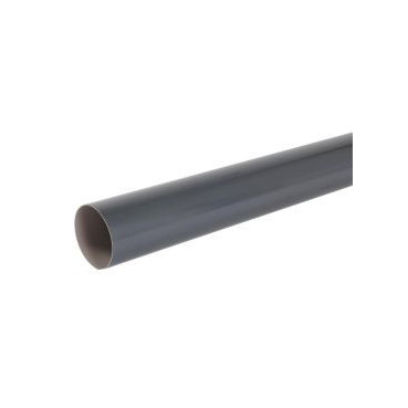 Tube de descente cylindrique Ø 100 diamètre Ø 100mm couleur Gris anthracite Nicoll | TD1002A