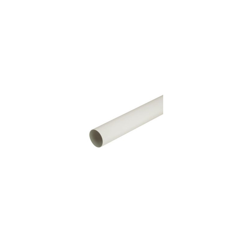 Tube de descente cylindrique Ø 100 diamètre Ø 100mm couleur Blanc Nicoll | TD1002B