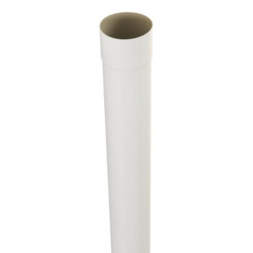 Tube de descente cylindrique Ø 100 diamètre Ø 100mm couleur Blanc Nicoll | TD1002PB