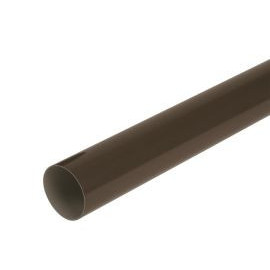 Tube de descente cylindrique Ø 100 diamètre Ø 100mm couleur Marron Nicoll | TD1003M