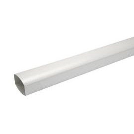 Tube de descente ovoïde 105x76 diamètre Ø 105mm x 176mm couleur Blanc Nicoll | TD107B