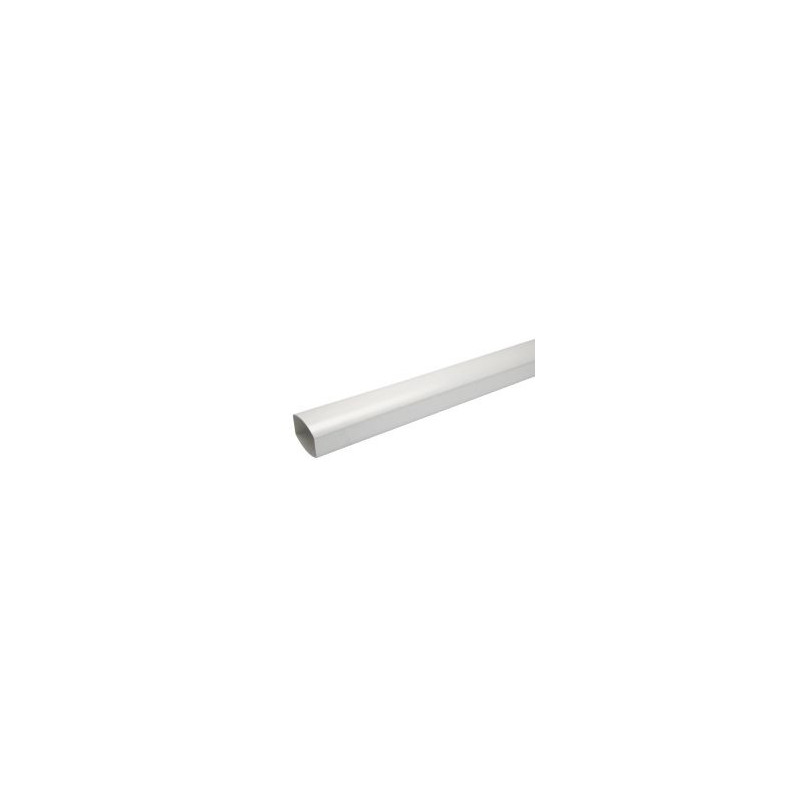 Tube de descente ovoïde 105x76 diamètre Ø 105mm x 176mm couleur Blanc Nicoll | TD107B