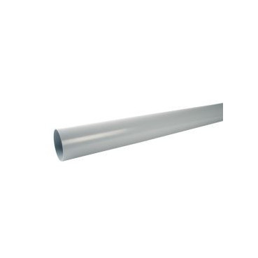 Tube de descente cylindrique Ø 125 diamètre Ø 125mm couleur Gris Nicoll | TD125